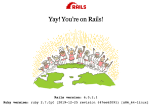 Ruby on Rails Welcome Page